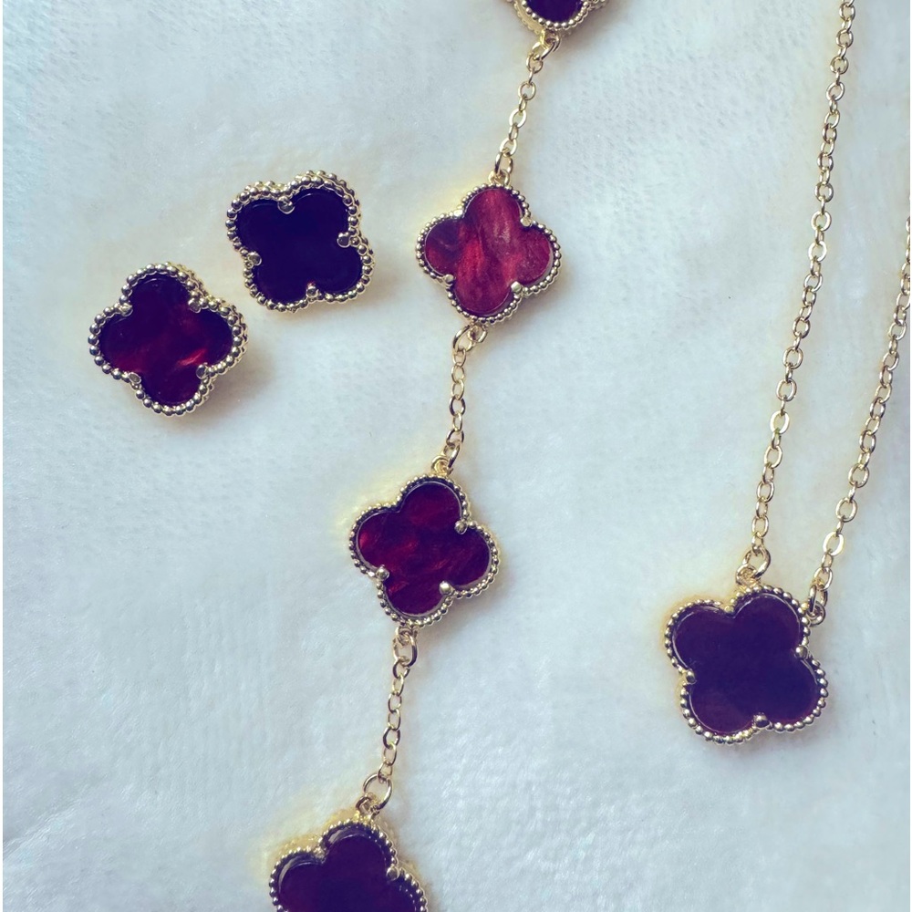 Stainless Steel Double Sided Clover Set